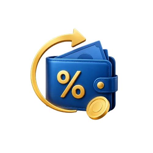 Cashback até 25%